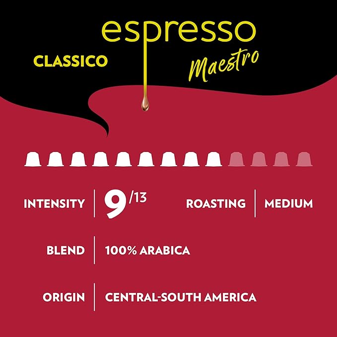 Lavazza Espresso Favorites Collection of Aluminum Capsules Compatible with Nespresso* Original Machines Contains Light Medium and Dark Espresso Roast (60 Capsules)