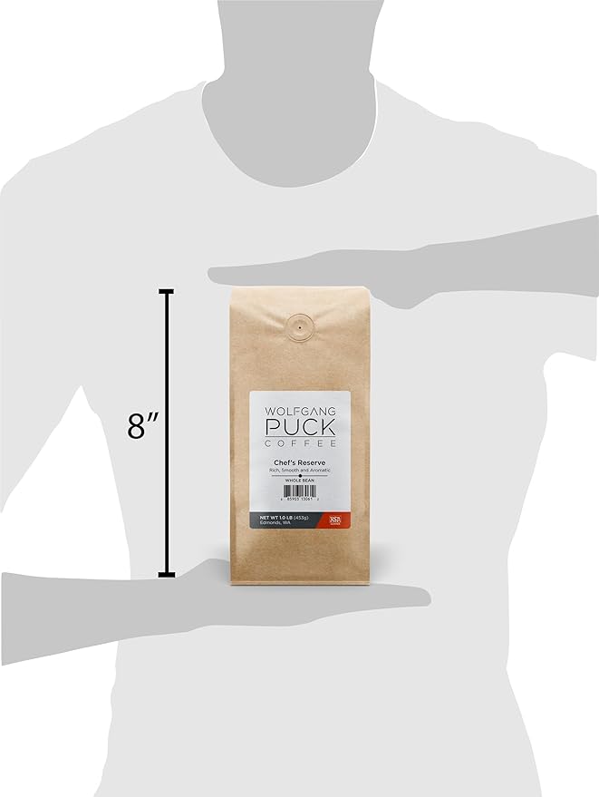 Wolfgang Puck Coffee Chef's Reserve Whole Bean Coffee 1-Pounds 3 Count