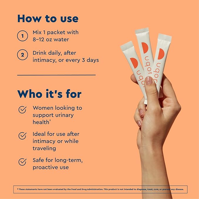 Uqora Flush - Urinary Tract* with D-Mannose Vitamin C Vitamin B6 Potassium Magnesium &amp Calcium - Gluten-Free &amp Vegan - Unflavored - 20 Packets (2 Pack)
