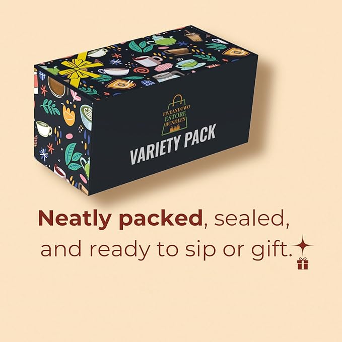 Coffee Pods Variety Pack – 16 Count K-Cups Sampler – Includes Dark Medium Light &amp Flavored Roasts – for Coffee Lovers in Gift Box