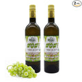 De La Rosa Organic White Grape Juice Kosher Non-GMO &amp Gluten Free Austrian White Grape Juice No Preservatives or Sulfites No Water Added 25.4 Oz Glass Bottle (Pack of 2)
