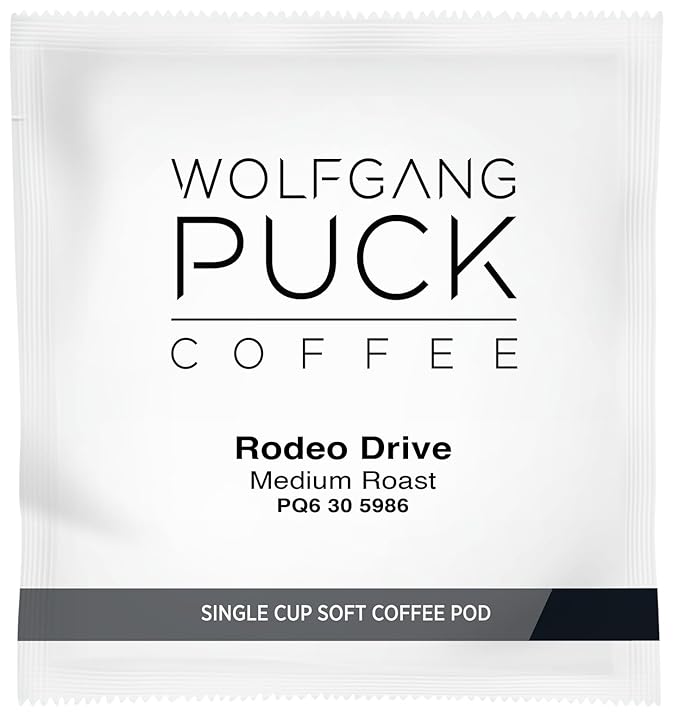 Wolfgang Puck Coffee Rodeo Drive 9.5 Gram Soft Pods 18 Count (Pack of 6)