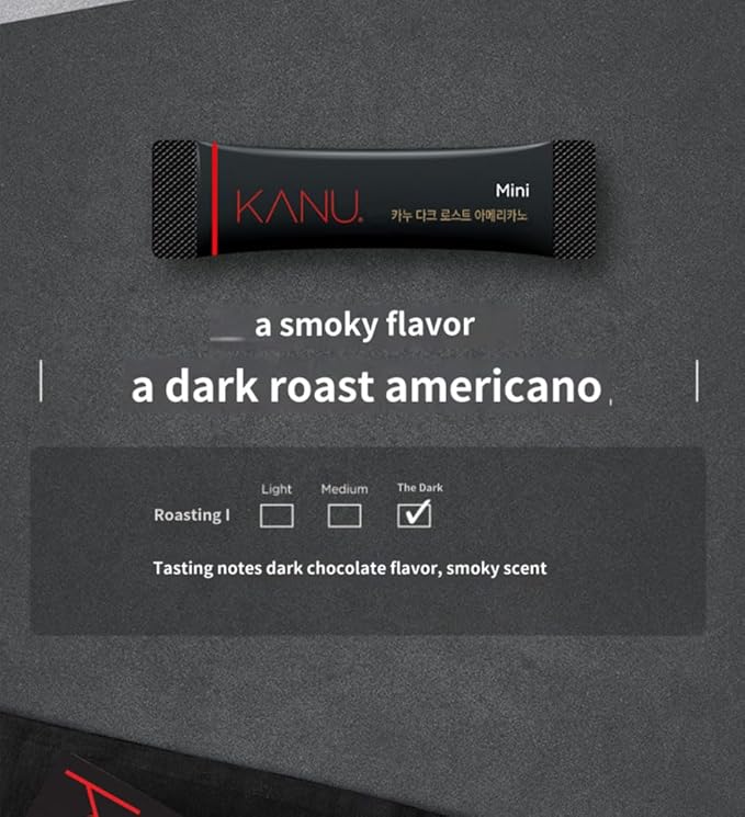 Kanu Mini Dark Roasted Americano Coffee 0.9g150 sticks (1box)Maxim