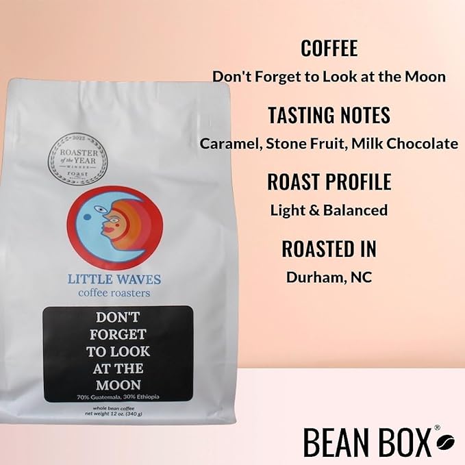 Bean Box Sampler - Roasted by Little Waves 3-Pack Whole Bean Coffee Gourmet Coffee