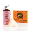 Bacha Coffee | Elephant Queen Fine Blended Coffee Autograph Collection 100% Arabica Specialty Coffee Ground Beans Medium Dark Roast 250g &amp 100% Natural Unbleached Wood Fibre Paper Filters La
