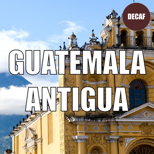 Guatemala Antigua Decaf Coffee Ground Swiss Water Processed Fresh Roasted 16-ounce