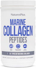 NaturesPlus Marine Collagen Peptides Unflavored - 0.54 lb - Hair Skin Nail &amp Joint Health Immune System Support - Gluten Free Non-GMO - 20 Servings