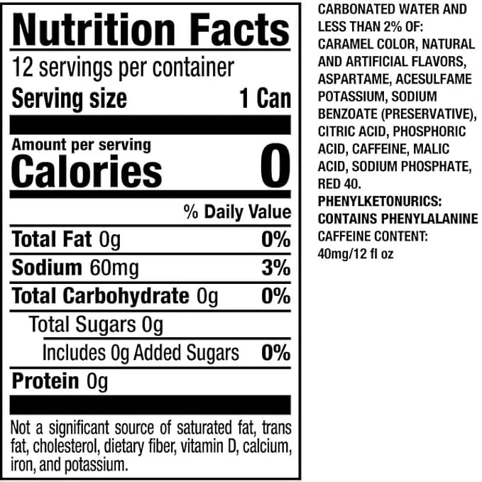 Dr. Pepper Zero Sugar Variety Pack - 4 Flavors | 12 Fl Oz (Pack of 8)