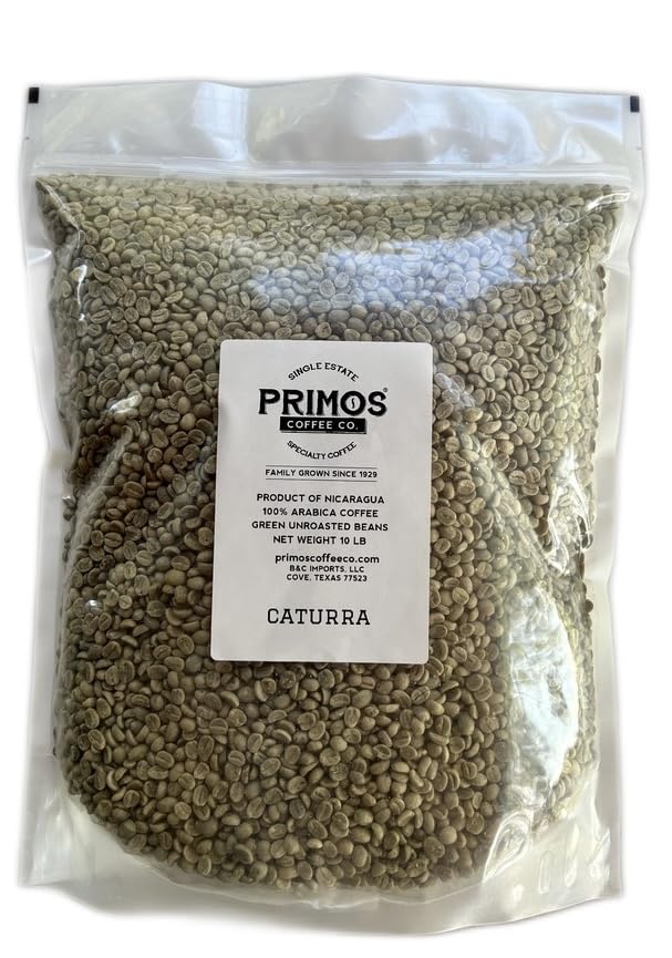 10 Lb Single Origin Unroasted Green Coffee Beans Specialty Grade From Single Nicaraguan Estate Direct Trade (Caturra Varietal)