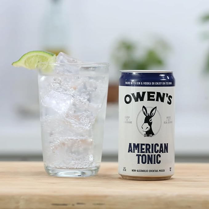 Owen’s Craft Mixers | American Tonic 10 Pack | Handcrafted in the USA with Premium Ingredients | Vegan &amp Gluten-Free Soda Mocktail and Cocktail Mixer