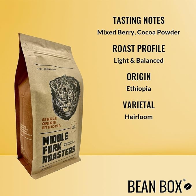Bean Box Sampler - Roasted by Middle Fork Roasters 2-Pack Whole Bean Coffee Gourmet Coffee