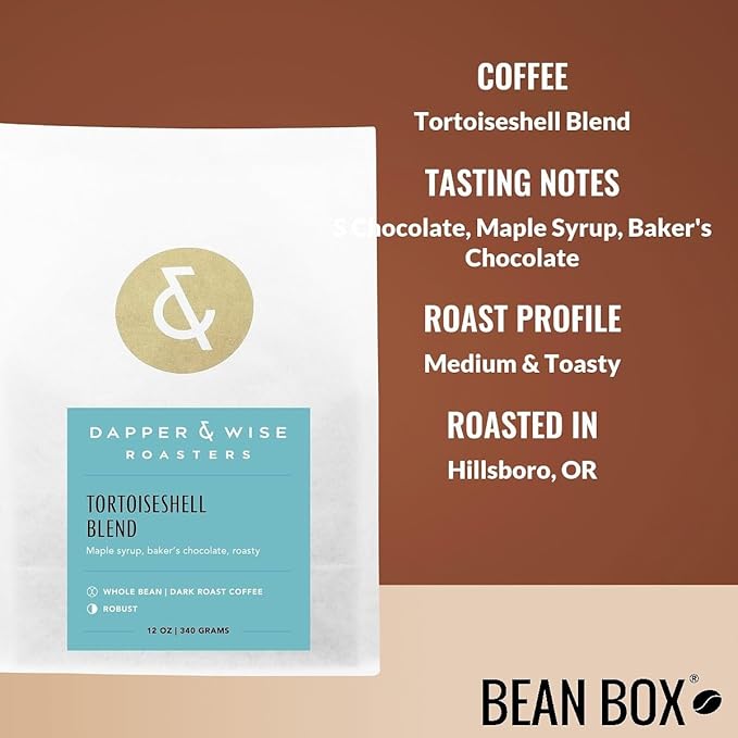 Bean Box Coffee Sampler - Roasted by Dapper 4-Pack Freshly Ground Coffee Gourmet Coffee