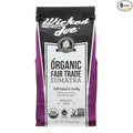 Wicked Joe Coffee Organic Whole Bean Coffee Sumatra 12.0 OZ (Pack of 6)