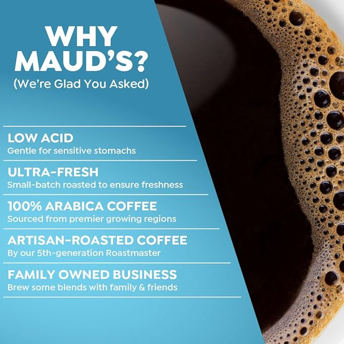 Maud's Family Pack Coffee Pods Variety Pack 136 ct 12 Assorted Flavors Medium Roast Single Serve Pods – 100% Arabica Coffee Compatible with Keurig K Cups Maker