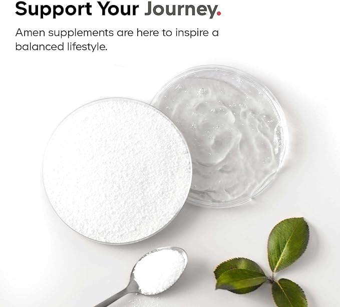 Amen Multi Collagen Peptides Capsules with Hyaluronic Acid and Vitamin C - 5 Types of Collagen Protein Type I II III V X - Grass Fed Hydrolyzed - 18 Amino Acids - Collagen Supplement - 90 Pills