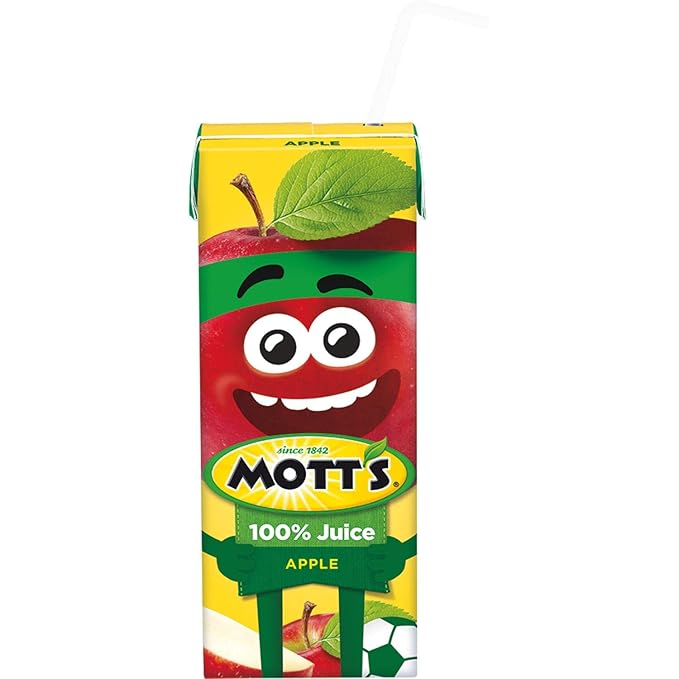 Motts 100% Apple Juice - No Sugar Added - Excellent Source of Vitamin C - 100 Calories Per Serving - Non GMO - Ready Set Gourmet Donate a Meal Program - 1 Pack (8ct 6.75oz Each)
