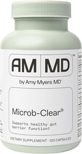 Amy Myers MD Microb-Clear - Microbiome Balance Support - Aids Gut Health Daily Bowel Movements &amp Bloating - Supports Healthy Gut Flora - Gluten-Free Dairy-Free &amp Non-Soy - 120 Capsules (60 S