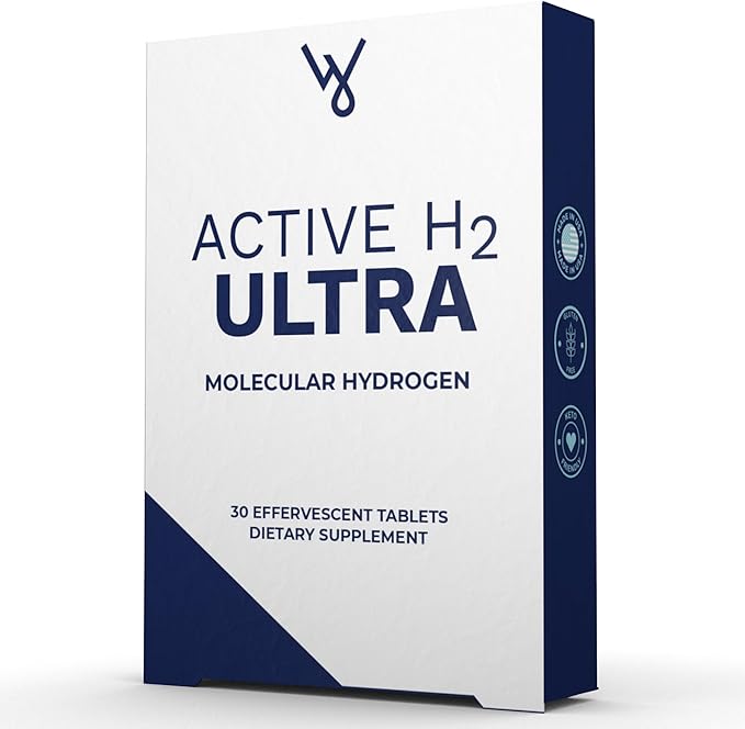 Active H2 Ultra+ Hydrogen Water Tablet - Optimize Health Support Immunity and Balance Antioxidants with Benefits of Molecular Hydrogen 30 Servings