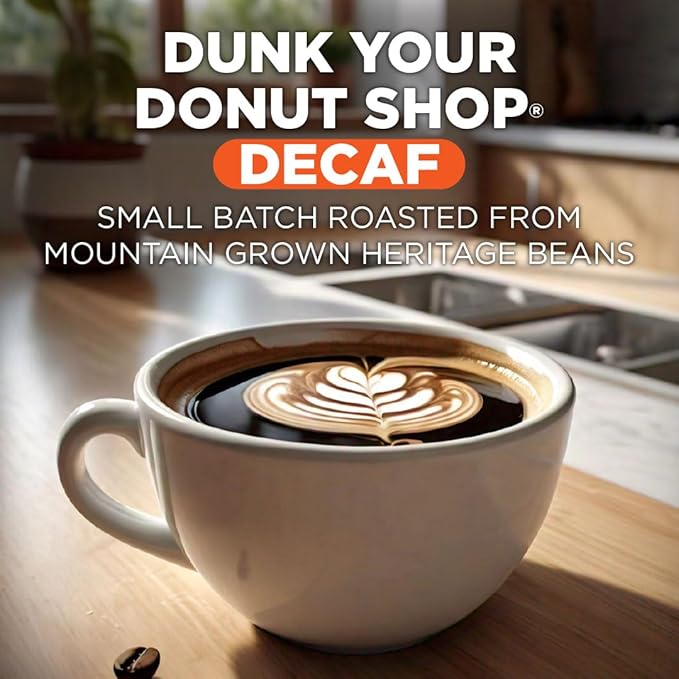 Maud's Decaf Donut Shop Coffee Pods 100 ct Decaffeinated Light Roast Coffee in Single Serve Pods – 100% Arabica Beans Compatible with Keurig K Cups Maker