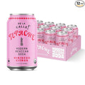 De La Calle Tepache - Hibiscus Citrus - Modern Mexican Soda - Craft Fermented Pineapple Sparkling Beverage - Certified Organic Antioxidant Rich Non-Alcoholic Healthy Soda Low Sugar Low Calorie N