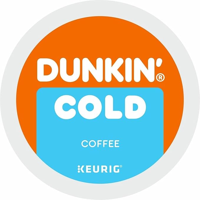 Dunkin' Brew K-Cup Pod Over Ice Keurig Single Serve K-Cup Pods 22 Count - Smooth - K-Cup Pod - Roasted Arabica - Kosher - 22 / Pack