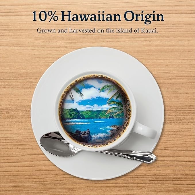 Kauai Coffee K-Cup Pods for Keurig Brewers – Arabica Coffee 10% Hawaiian – Medium Roast Banana Flavor with Creamy Vanilla – Banana Crème (Pack of 3)
