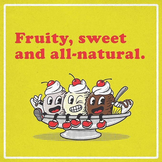 Roasty Buds Banana Split Whole Bean Coffee – 12oz Bag | Gluten-Free Non-GMO No Sugar Dairy Soy or Egg | Dessert-Inspired Bold &amp Smooth Medium Roast