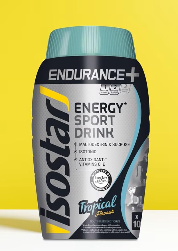 Isostar - LONG ENERGY ENDURANCE Plus - Flavour Tropical - 27.86oz / 790 gr Jar