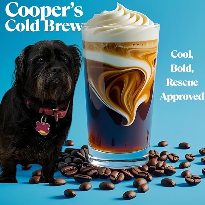 Dog Lover's Coffee – Cooper’s Cold Brew Coffee | Medium Roast Chiapas Single Origin | Smooth Chocolate &amp Toffee | Drip Grind 1 lb