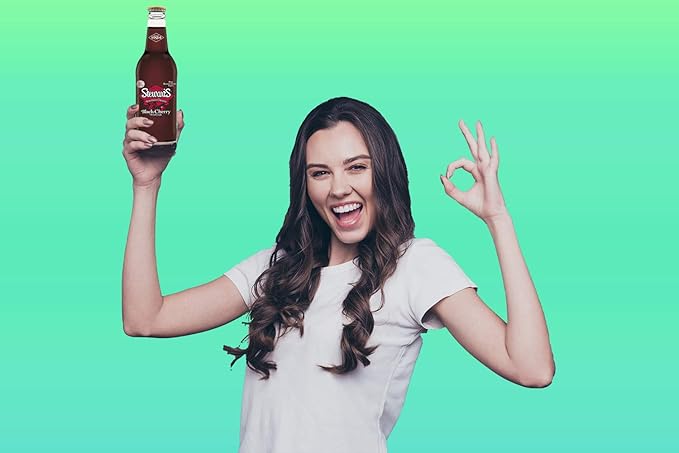 Stewart's Wishniak Black Cherry Soda 12 fl oz (24 Glass Bottles)