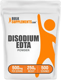 BulkSupplements.com Disodium EDTA Powder - EDTA Disodium Salt Food Additive - Food Grade Pure &amp Gluten Free 500mg per Serving 250g (8.8 oz) (Pack of 1)