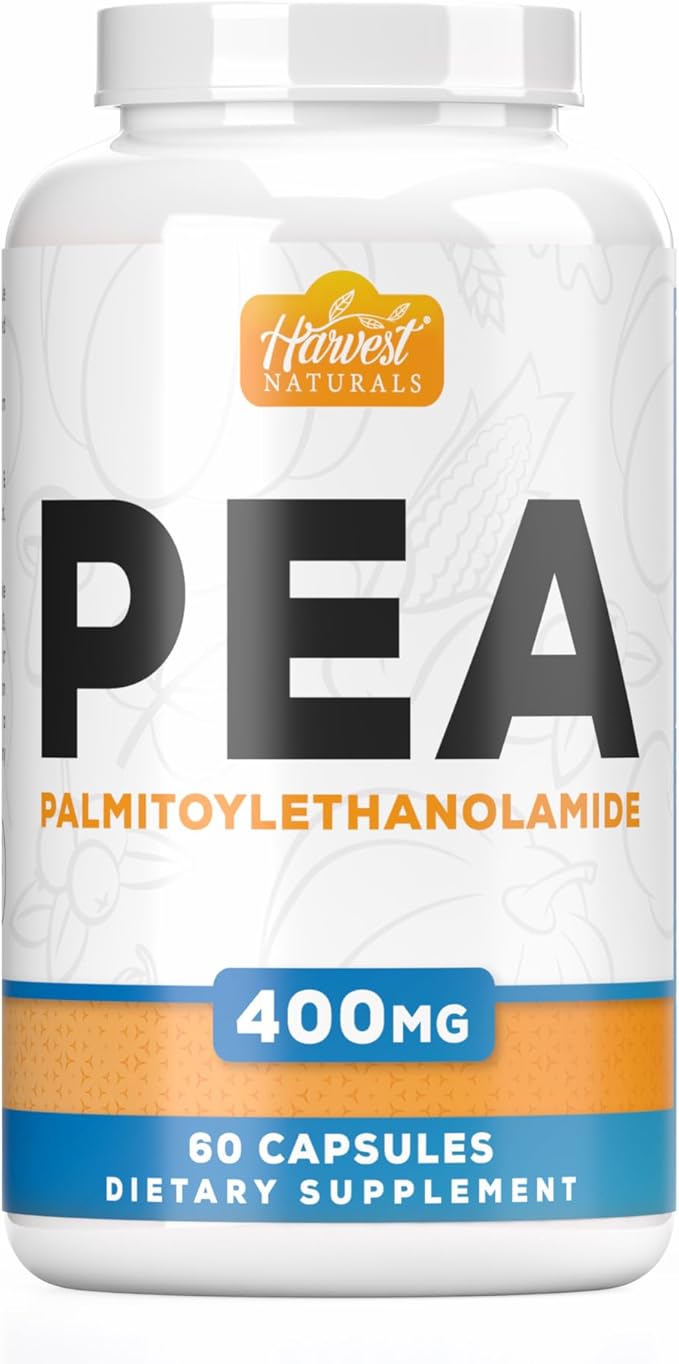 Palmitoylethanolamide Capsules | Pea 400mg | 60 Pill Count | Promotes Natural Inflammation &amp Pain Management | Lab Tested Ingredients