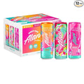 VARIETY PACK CHERRY TWIST PINK SLUSH ORANGE KISS Sugar Free Low Calorie Energy Drinks 200mg Caffeine Biotin B Vitamins Zero Sugar 10 Calories 12 Fl Oz Cans 12 Pack