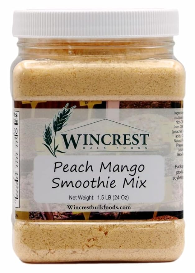 Peach Mango Smoothie Mix - 1.5 Lb Container (24 Oz)