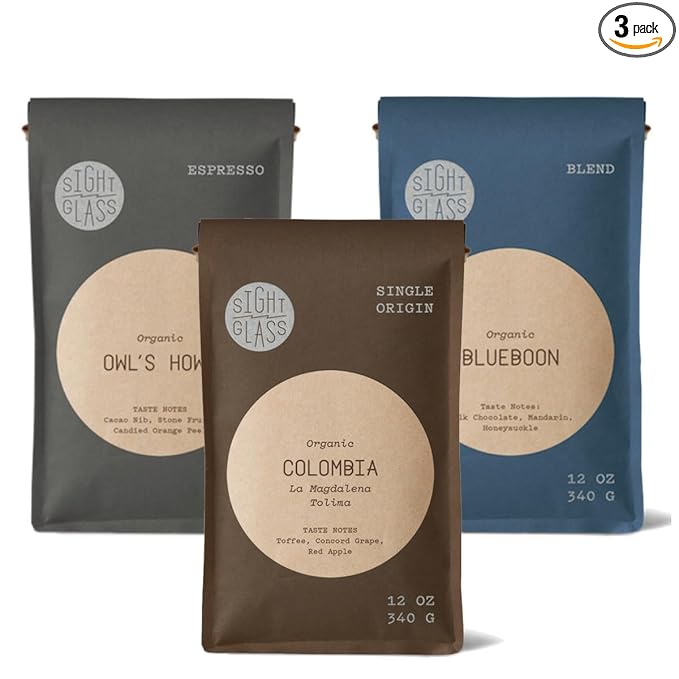 Bean Box Sampler - Roasted by Sightglass 3-Pack Whole Bean Coffee Gourmet Coffee