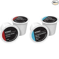 Amazon Brand - Solimo Dark Roast and Decaf Light Roast Coffee Pods Compatible with Keurig 2.0 K-Cup Brewers