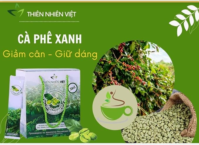 Thien Nhien Viet Green Coffee Detox Instant Coffee - 16 oz