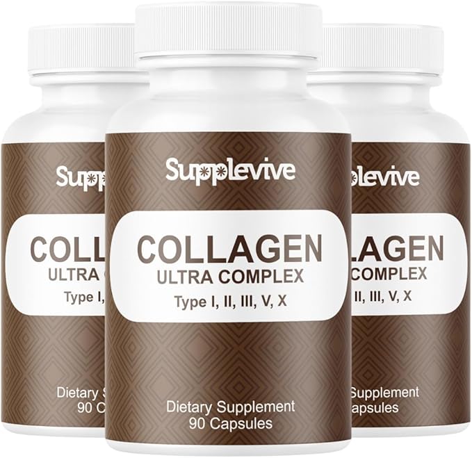 Collagen Ultra Complex Types I II III V & X Multi Collagen Protein ...