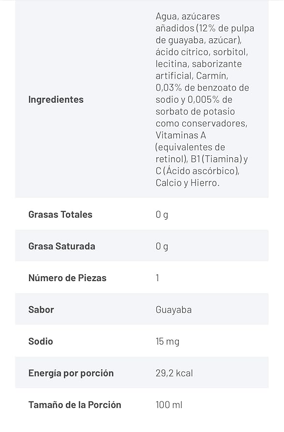 Jugo Boing Guayaba | Guava Authentic Mexican Juice 500 ml Pack of 6