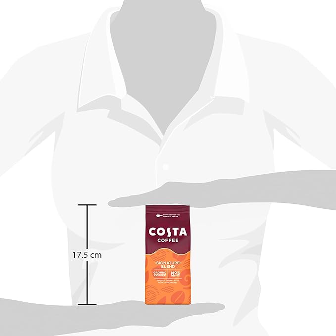 Costa Coffee Mocha Italia Signature Blend Ground for Cafetiere &amp Filter 200g
