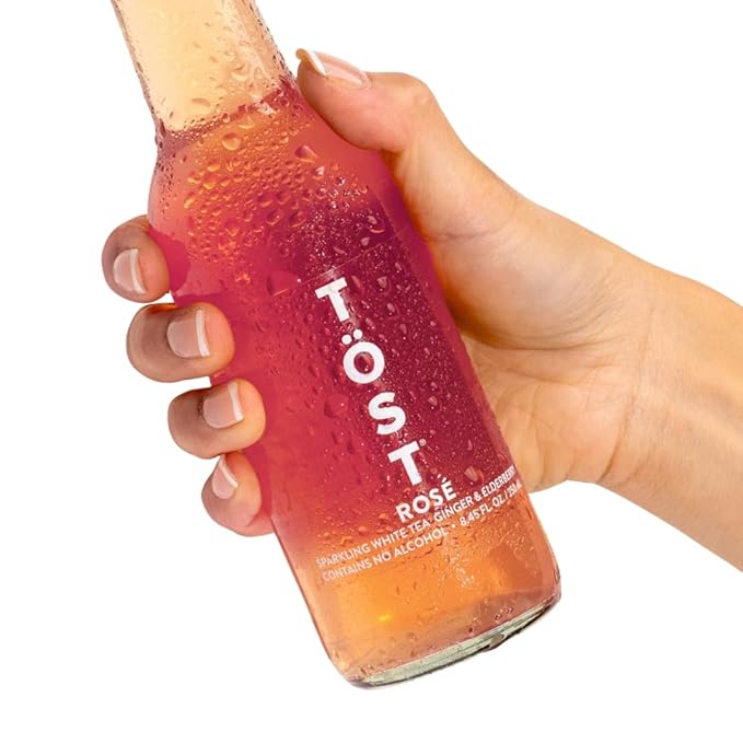 TÖST Rosé All-Natural Non-Alcoholic Sparkling Beverage 250 ML - 32 Pack