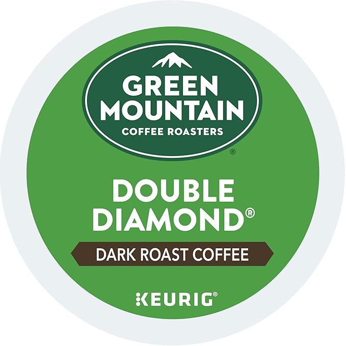 Green Mountain Coffee Roasters Double Diamond Keurig Single-Serve K-Cup pods Dark Roast Coffee 60 Count (6 Packs of 10)
