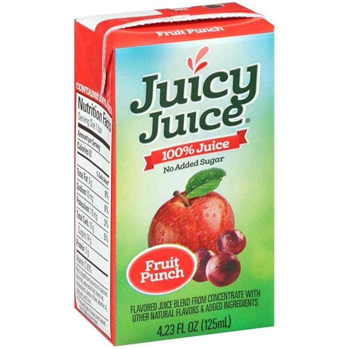 Juicy Juice - 100 Percent Fruit Punch 4. 23 Fluid Ounce -- 40 per case.