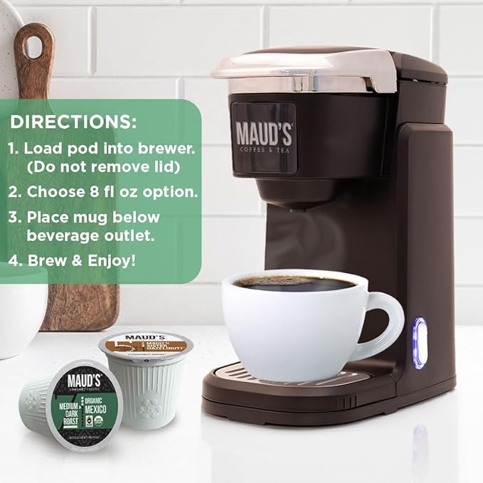 Maud's Coffee Lovers Variety Pack Coffee Pods 40 ct 16 Assorted Flavors in Single Serve Pods – 100% Arabica Beans Compatible with Keurig K Cups Maker
