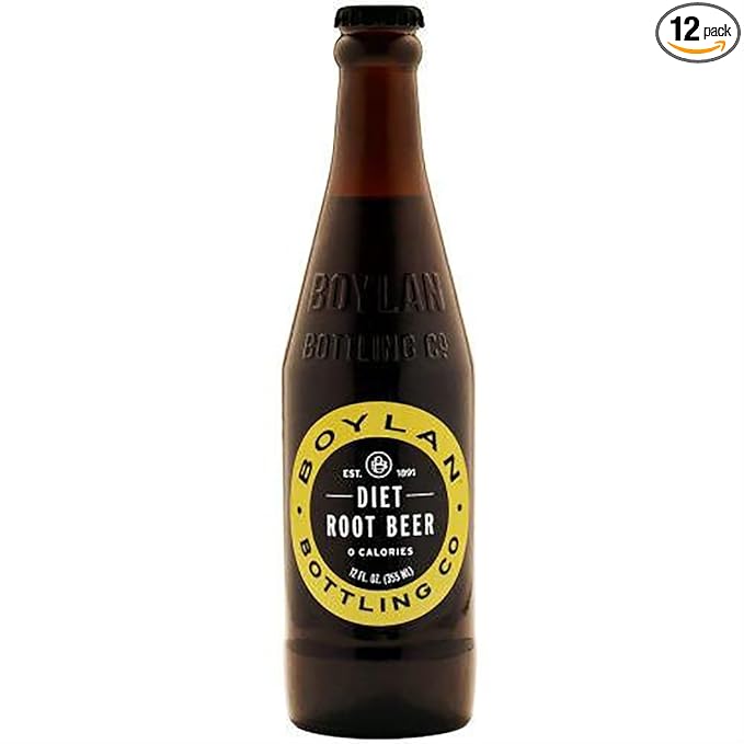 Boylan Diet Root Beer Soda 12 Fl. Oz. 12 Count