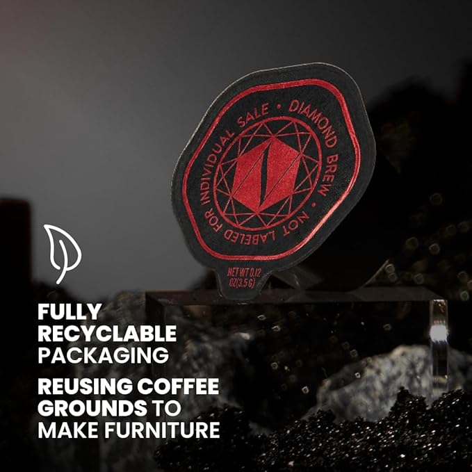 Luxury Dark Roast - 162mg Caffeine Hot or Iced Craft Instant Coffees Cold Brew Coffee Double Shot Espresso 24 Counts 100% Arabica Sugar Free No Additives - Original Diamond Brew (24)