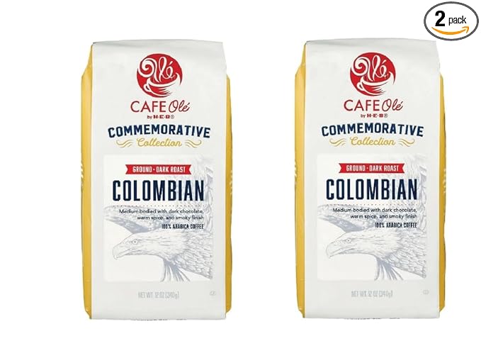 Cafe Ole HEB Commemorative Collection Ground Coffee 12oz - 2 bags (Colombian)