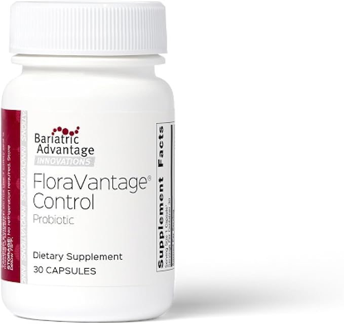 Bariatric Advantage FloraVantage Control - Probiotic Health for Bariatric Patients - Probiotic for Gut Health - Vegetarian &amp Non-GMO - 30 Count