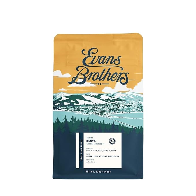 Kenya Kii - Roasted by Evans Brothers Coffee - Whole Bean Coffee - 2 Pound Bag