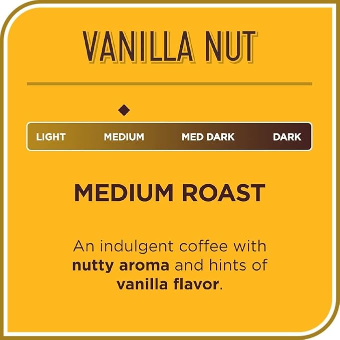 Don Francisco's Flavored Ground Coffee Bundle – Vanilla Nut &amp Caramel Medium Roast 100% Arabica 2-Pack (12 oz Bags)